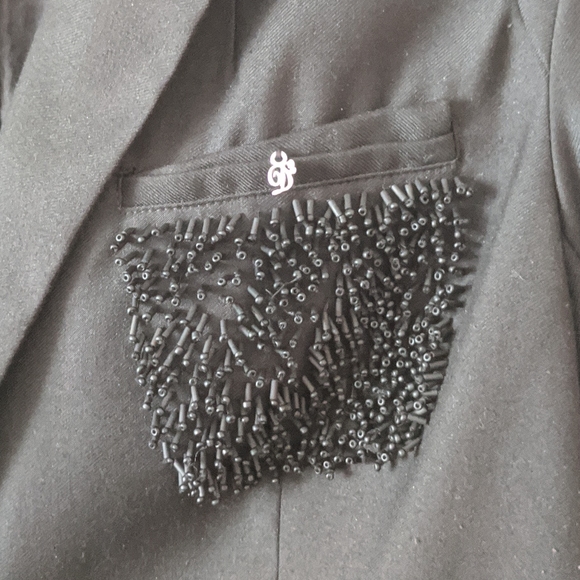 Dsquared Black Wool Blend Fitted Blazer S/M - Picture 3 of 11